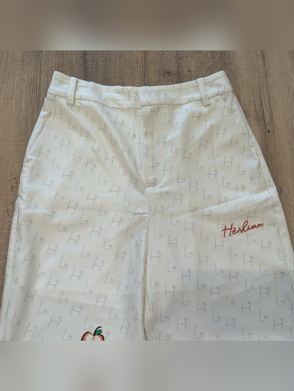 NWT Herlian Wide Leg Embroidered Pants - Picture 3 of 11
